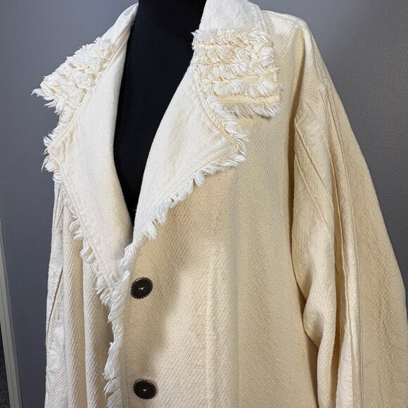 FITZ Clothing Company Jackets & Blazers - FITZ 100% Cotton Jacket in Cream Made in Canada